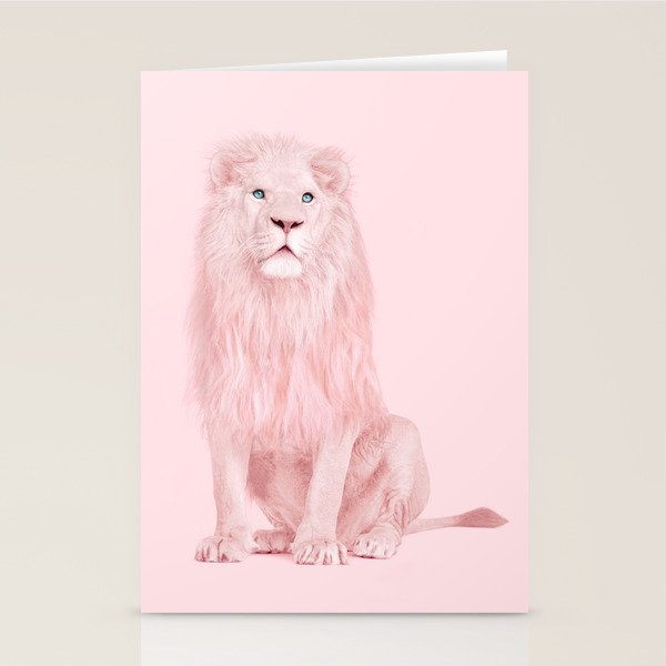 PINK LION Stationery Card Gallery Image 2