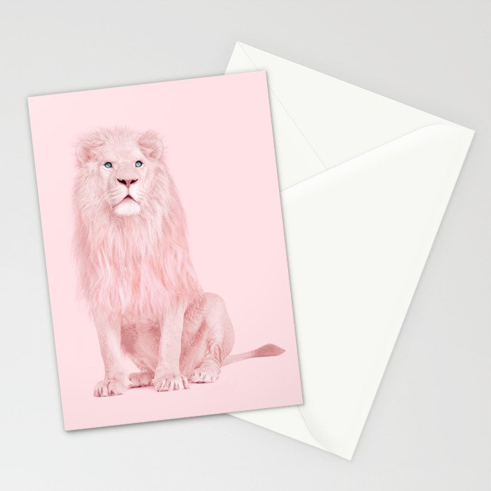 PINK LION Stationery Card Gallery Image 2