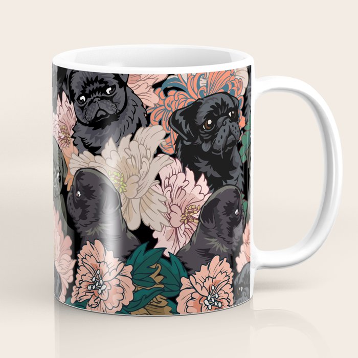 Because Black Pug Coffee Mug Gallery Image 1