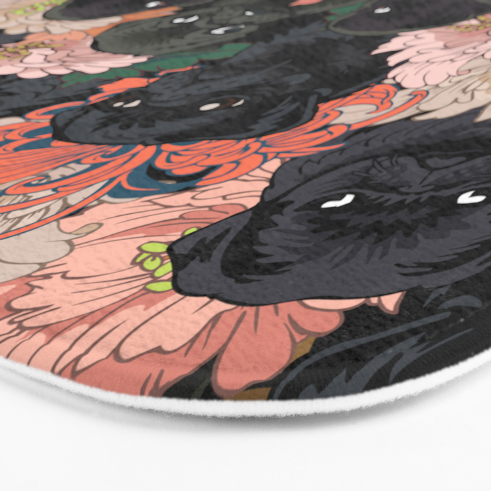 Because Black Pug Bath Mat Gallery Image 3