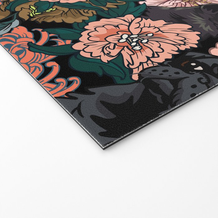 Because Black Pug Welcome Mat Gallery Image 2