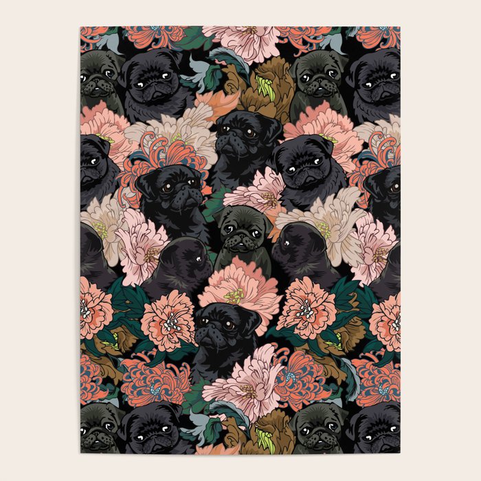 Because Black Pug Poster Gallery Image 4