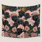 Because Black Pug Wall Tapestry Gallery Image 4