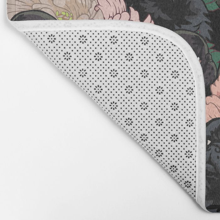Because Black Pug Bath Mat Gallery Image 2