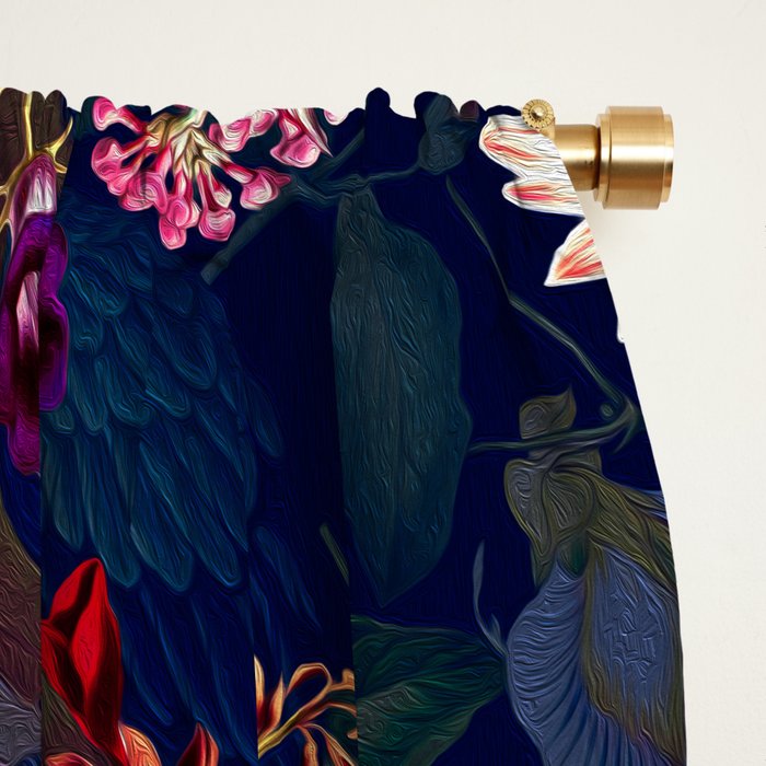 Floral and Birds XLV Window Curtain Gallery Image 2