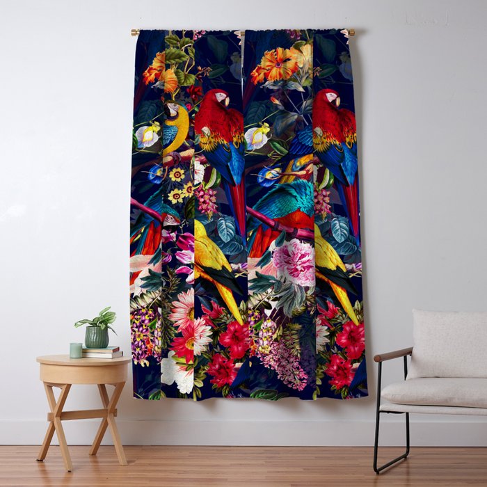 Floral and Birds XLV Window Curtain Gallery Image 5