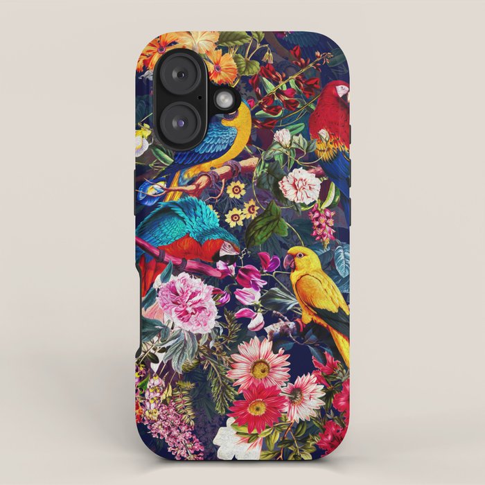 Floral and Birds XLV iPhone Case Gallery Image 1