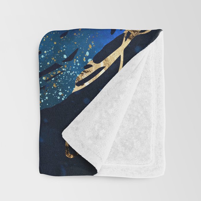 Metallic Jellyfish IV Throw Blanket Gallery Image 3