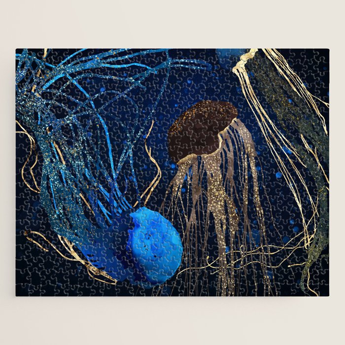 Metallic Jellyfish IV Jigsaw Puzzle Gallery Image 1
