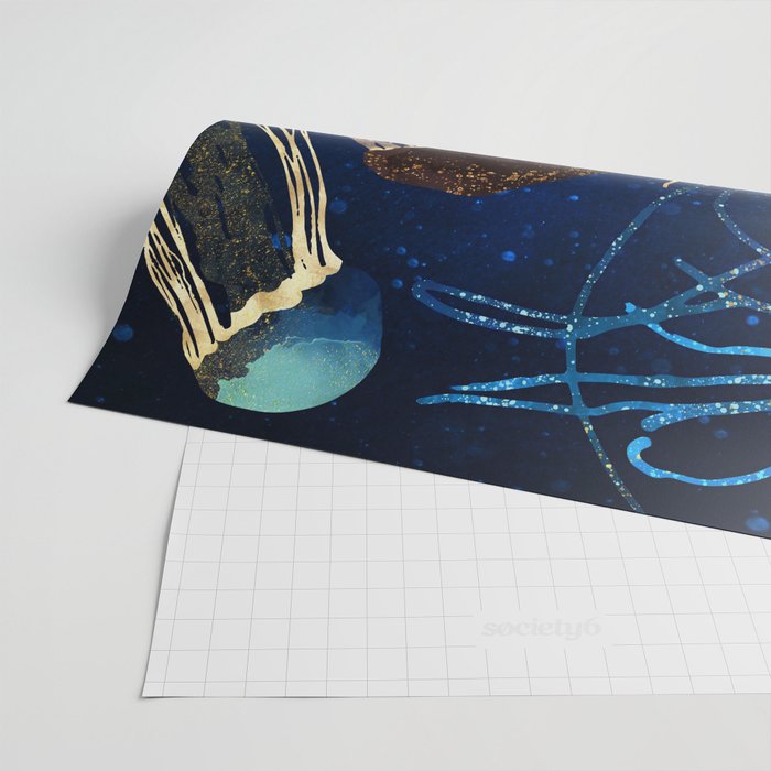 Metallic Jellyfish IV Wrapping Paper Gallery Image 2