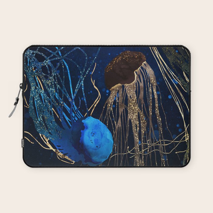 Metallic Jellyfish IV Laptop Sleeve Gallery Image 1