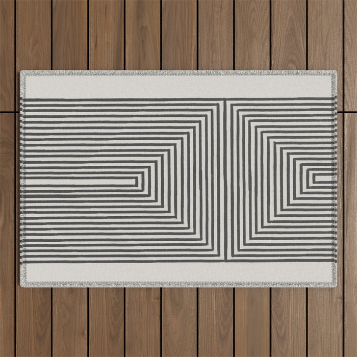 Tribal Modern Boho Art Outdoor Rug Gallery Image 1