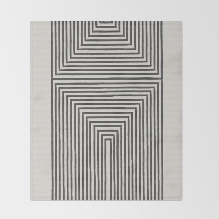 Tribal Modern Boho Art Throw Blanket Gallery Image 2