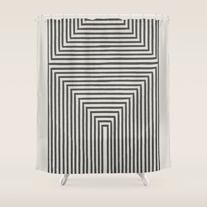 Tribal Modern Boho Art Shower Curtain Gallery Image 1