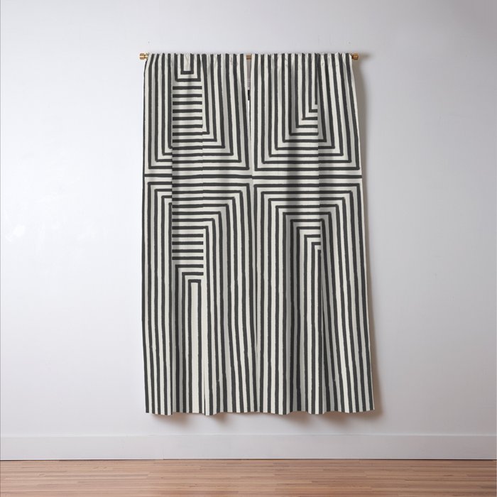Tribal Modern Boho Art Window Curtain Gallery Image 3