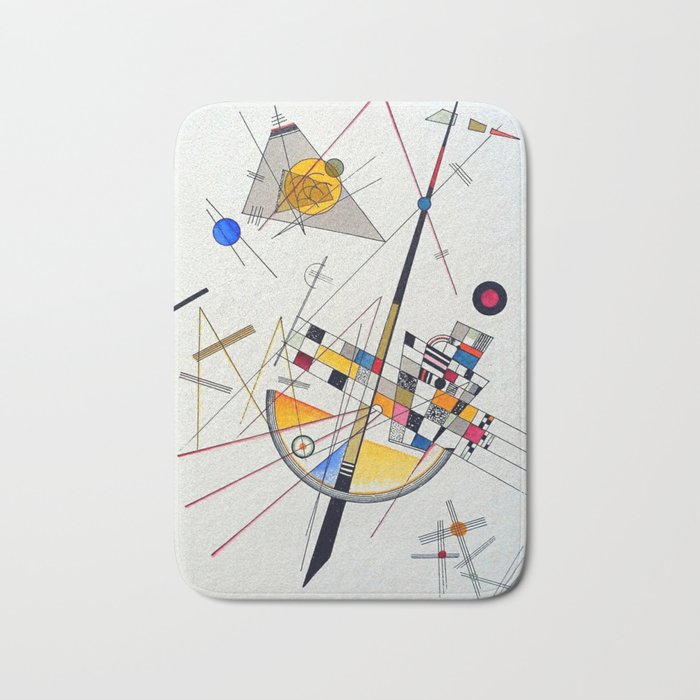 Wassily Kandinsky Delicate Tension Bath Mat Gallery Image 1