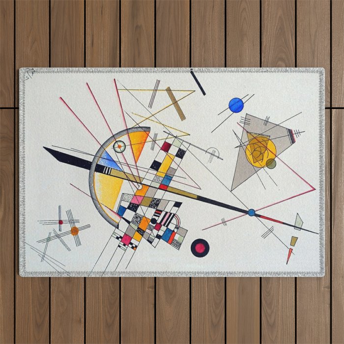 Wassily Kandinsky Delicate Tension Outdoor Rug Gallery Image 1