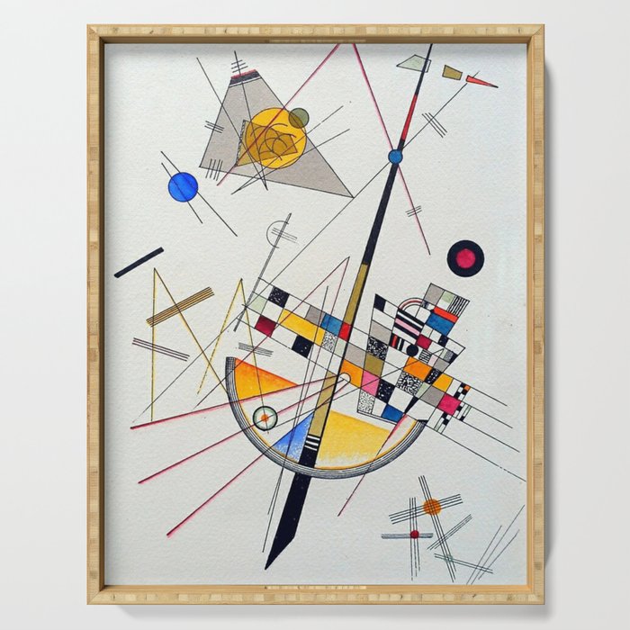 Wassily Kandinsky Delicate Tension Serving Tray Gallery Image 1