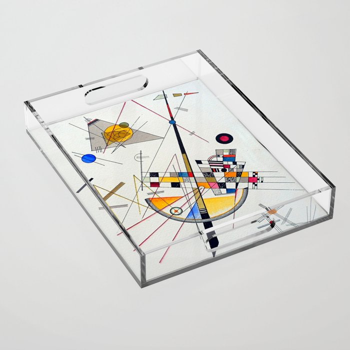 Wassily Kandinsky Delicate Tension Acrylic Tray Gallery Image 1