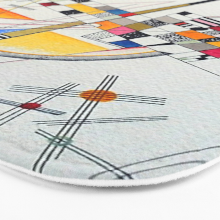 Wassily Kandinsky Delicate Tension Bath Mat Gallery Image 3