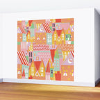 Happy city Wall Mural Gallery Image 2