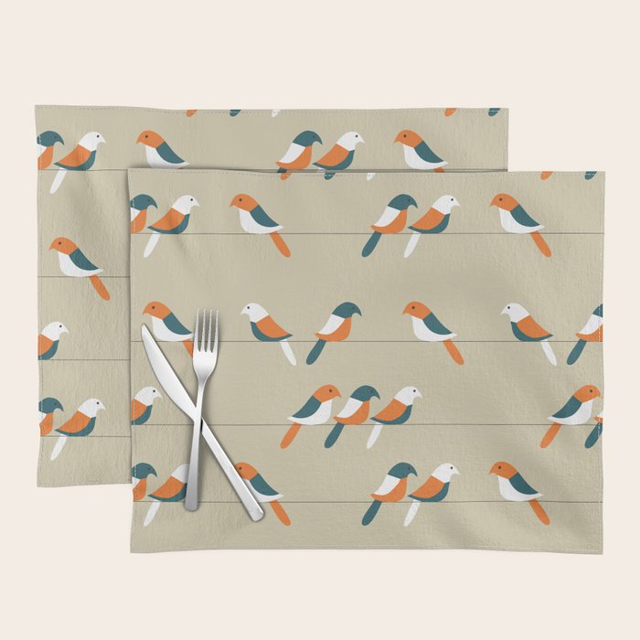 Birds on wire Placemat Gallery Image 1