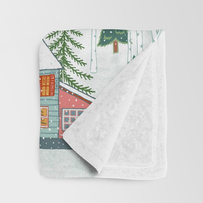 New England Christmas Throw Blanket Gallery Image 3