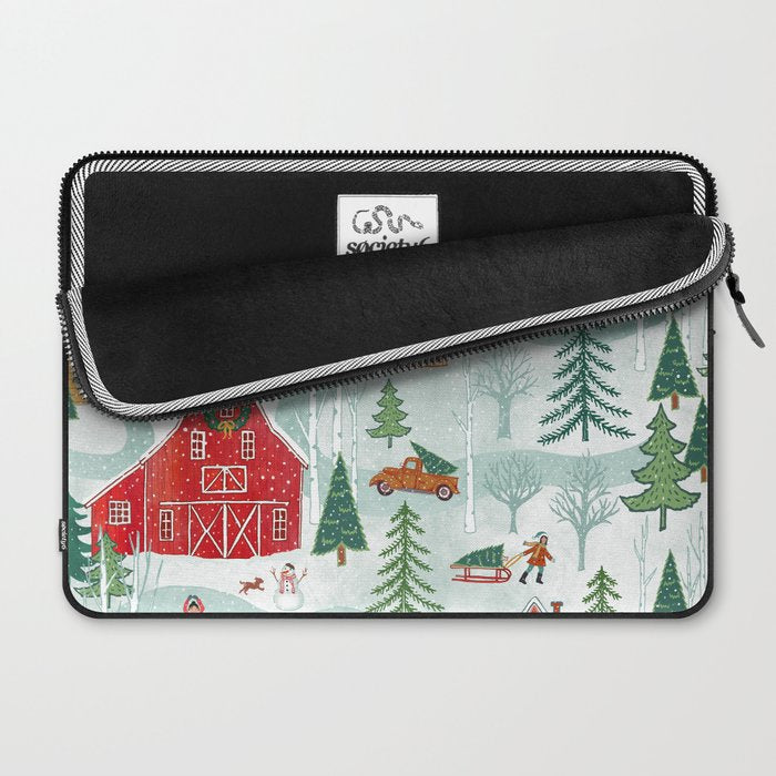 New England Christmas Laptop Sleeve Gallery Image 2
