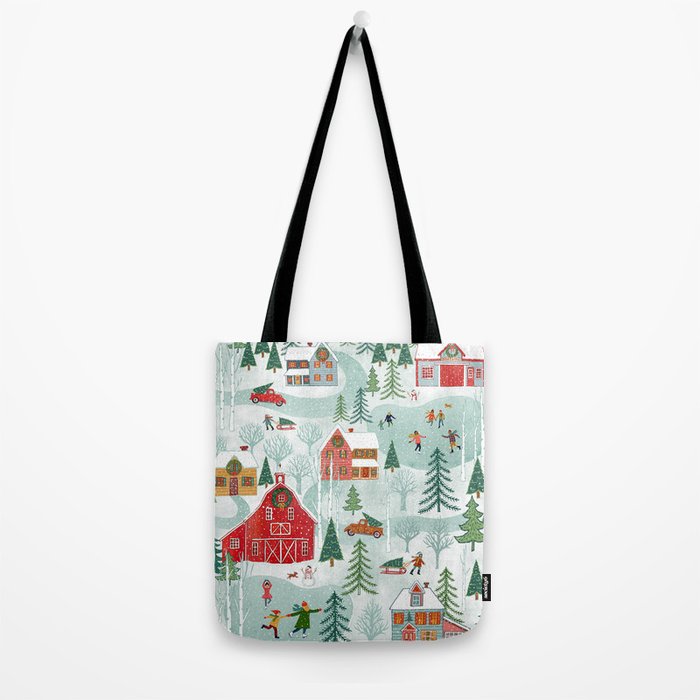 New England Christmas Tote Bag Gallery Image 2
