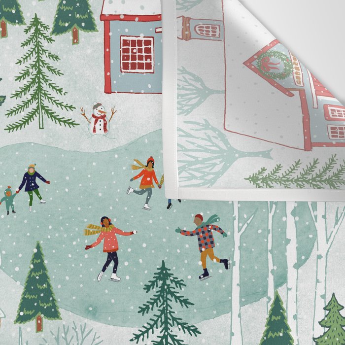 New England Christmas Wall Tapestry Gallery Image 3