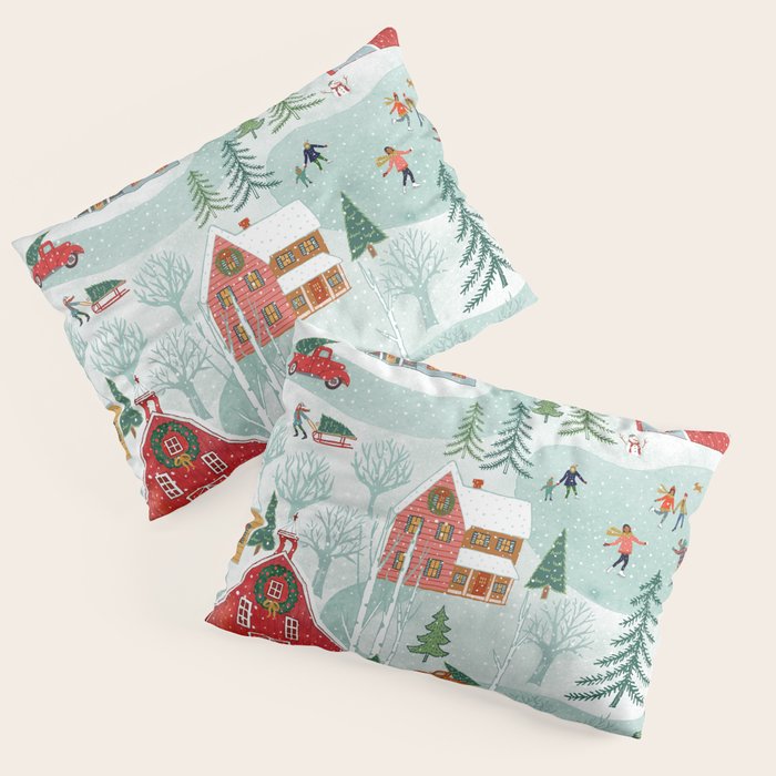 New England Christmas Pillow Sham Gallery Image 3