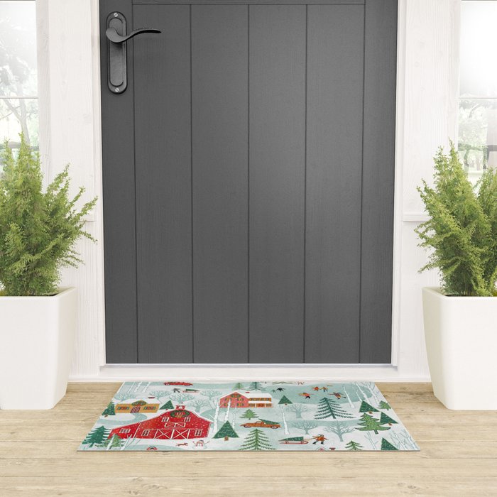 New England Christmas Welcome Mat Gallery Image 3