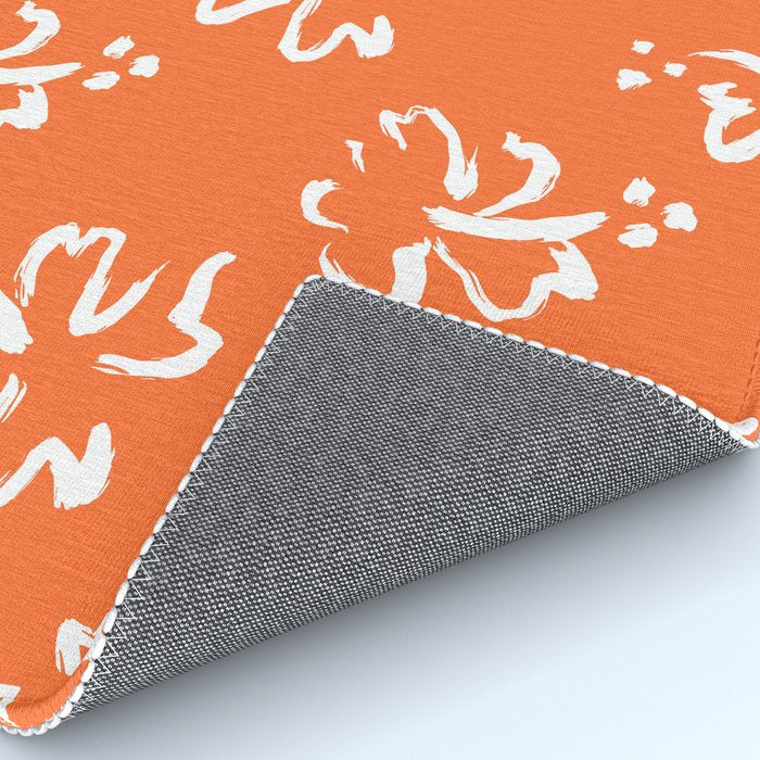 Tropical summer flower pattern art Rug Gallery Image 4