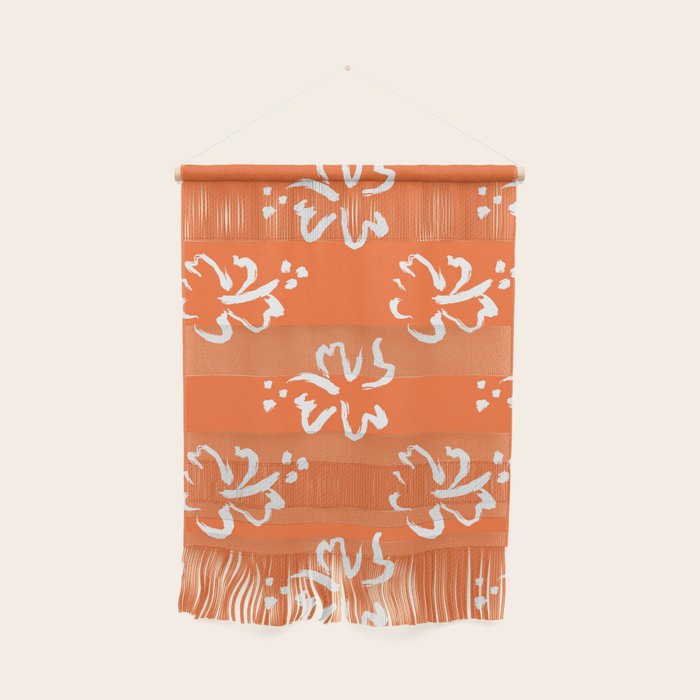 Tropical summer flower pattern art Wall Hanging Gallery Image 1