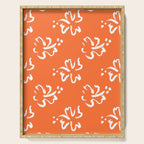 Tropical summer flower pattern art Serving Tray Gallery Image 1