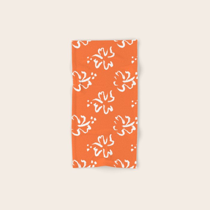 Tropical summer flower pattern art Bath Towel Gallery Image 1