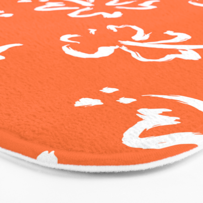 Tropical summer flower pattern art Bath Mat Gallery Image 3