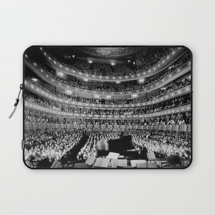 Metropolitan Opera House, New York City black and white photography / black and white photographs Laptop Sleeve Gallery Image 1