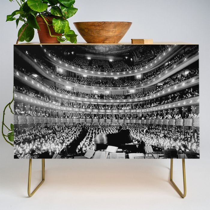 Metropolitan Opera House, New York City black and white photography / black and white photographs Credenza Gallery Image 1