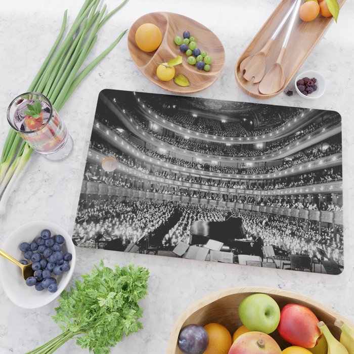 Metropolitan Opera House, New York City black and white photography / black and white photographs Cutting Board Gallery Image 2