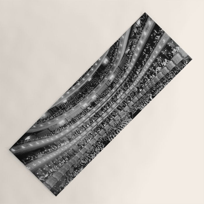 Metropolitan Opera House, New York City black and white photography / black and white photographs Yoga Mat Gallery Image 1