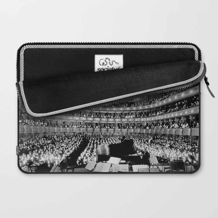 Metropolitan Opera House, New York City black and white photography / black and white photographs Laptop Sleeve Gallery Image 2