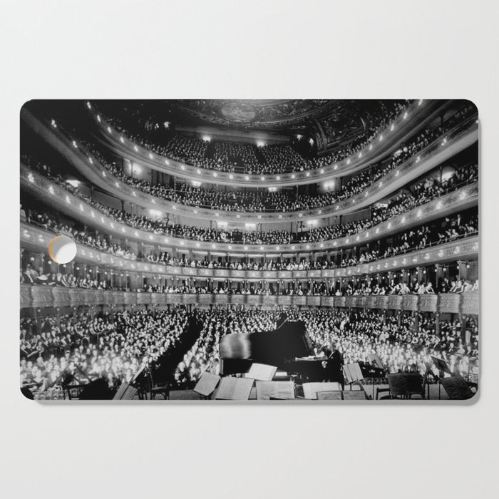 Metropolitan Opera House, New York City black and white photography / black and white photographs Cutting Board Gallery Image 1
