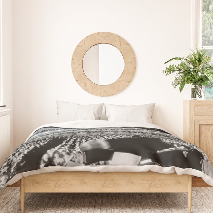 Metropolitan Opera House, New York City black and white photography / black and white photographs Duvet Cover Gallery Image 3