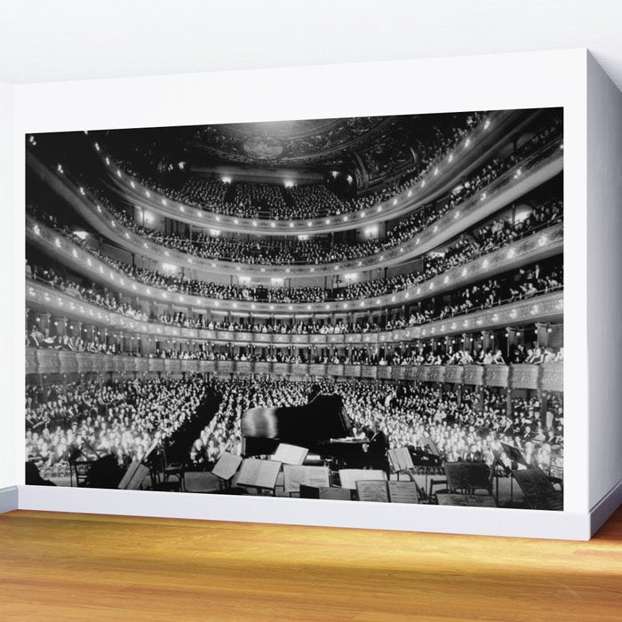 Metropolitan Opera House, New York City black and white photography / black and white photographs Wall Mural Gallery Image 2