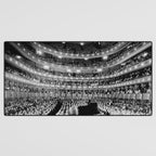 Metropolitan Opera House, New York City black and white photography / black and white photographs Desk Mat Gallery Image 3