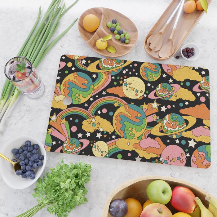 Cosmic Magic Universe Cutting Board Gallery Image 2