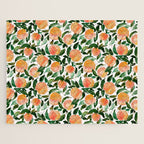 GEORGIA PEACHES Watercolor Peach Print Jigsaw Puzzle Gallery Image 1