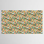 GEORGIA PEACHES Watercolor Peach Print Tablecloth Gallery Image 2