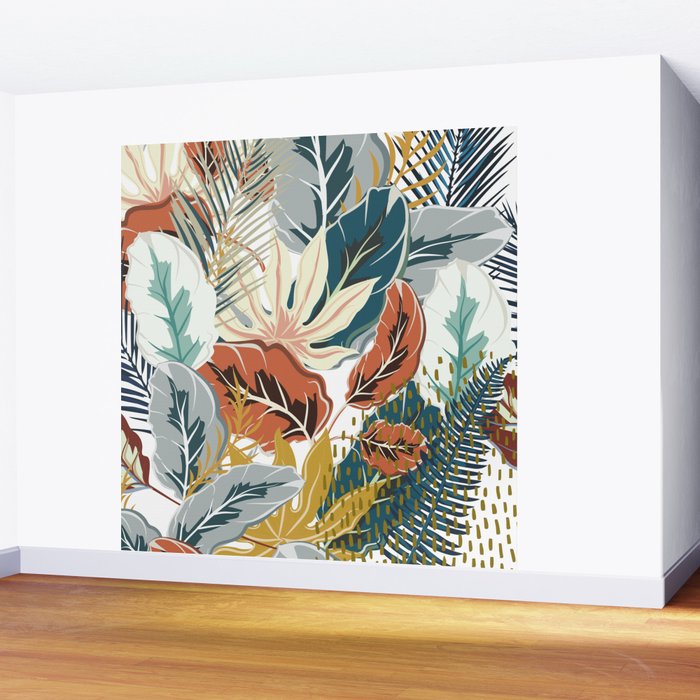 Tropical Wild Jungle Wall Mural Gallery Image 2